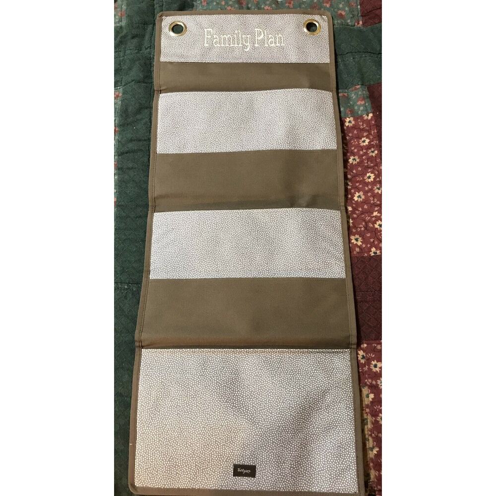 Thirty-one 31 Hang Up Family Plan Wall Organizer Brown Pin Dots Command Center
